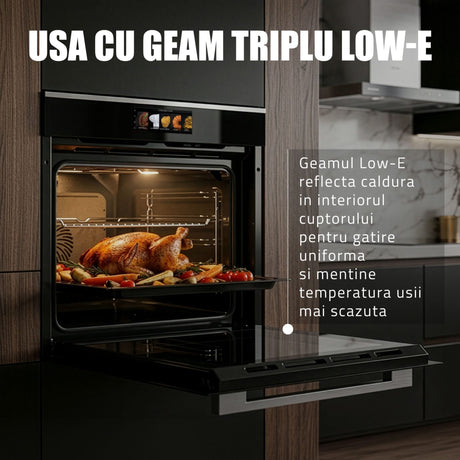 Samus Cuptor incorporabil Cuptor Incorporabil Samus SC634GDT15H | 74L, Electric, 17 Functii, Timer, 59.5x56.8x59.5cm