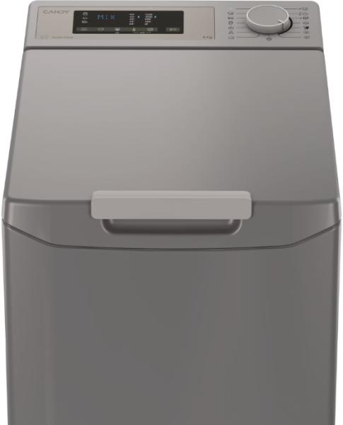 CANDY Masina de spalat rufe cu incarcare verticala Candy, 8 kg, 1200 RPM, Display 3D, Wifi,Mix Power Systems, Gentle touch opening, Clasa D, Antracit