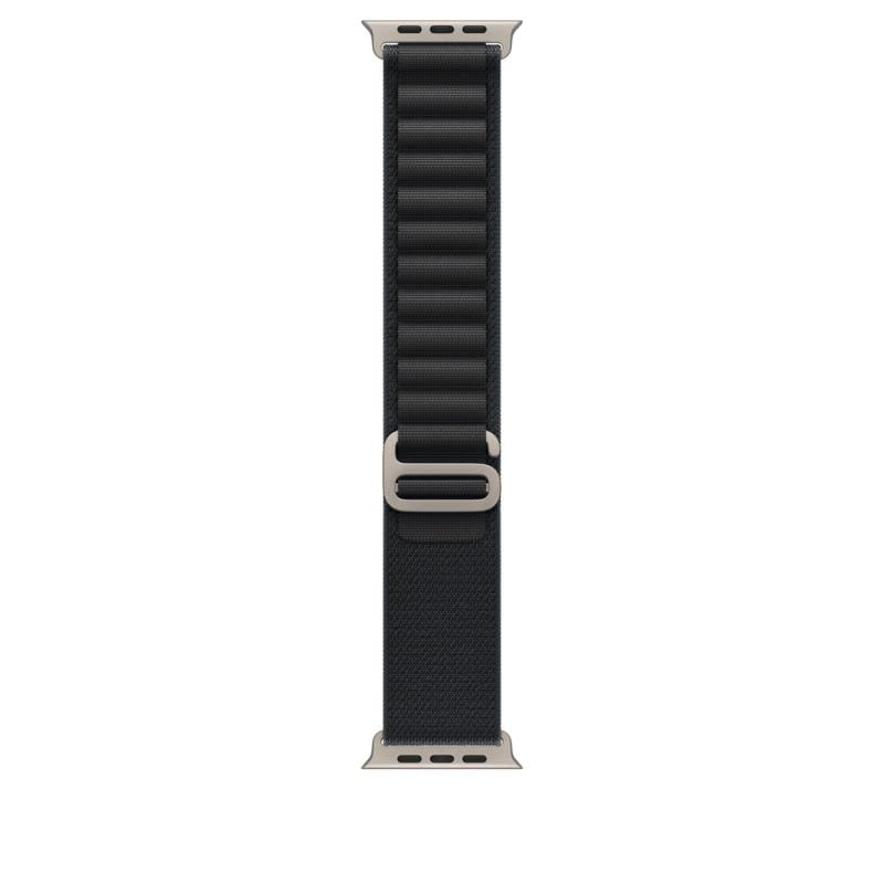 APPLE Apple Watch 49mm Black Alpine Loop - Small - Natural Titanium Finish