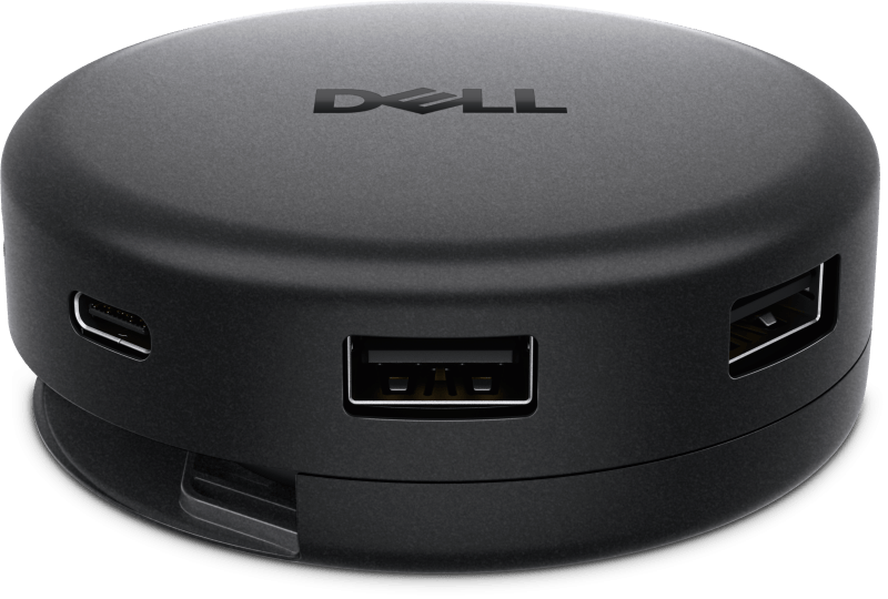 DELL Dell Pro 7-in-1 USB-C Travel Hub DA326, Connectivity Technology: Wired, Cable Length: 248mm, Number of Displays Supported: 2, Supported Resolutions: 6016x3384 / 3840x2160, Maximum Data Transfer Rate:
