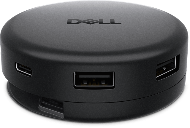 DELL Dell Pro 7-in-1 USB-C Travel Hub DA326, Connectivity Technology: Wired, Cable Length: 248mm, Number of Displays Supported: 2, Supported Resolutions: 6016x3384 / 3840x2160, Maximum Data Transfer Rate: