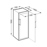 Liebherr Vitrina de vin, Gama: GrandCru, Clasa energetica: A, Clasa climatica: SN-ST, Culoare: terra, Capacitate neta totala: 435, Nr. rafturi: 5, Display MagicEye: Digital, Mâner: Sistem de deschidere integrat, Ventilator , Interfa?a (inlocuita caracteristica Sis
