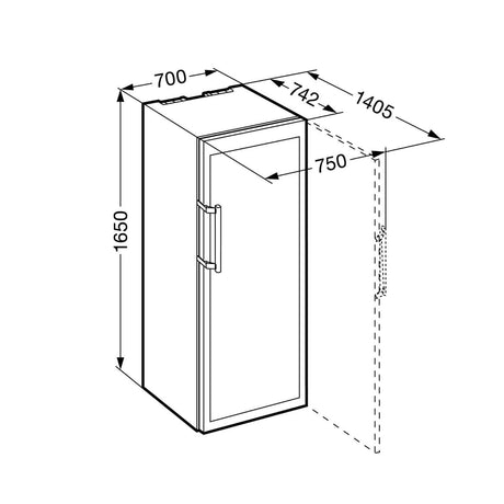 Liebherr Vitrina de vin, Gama: GrandCru, Clasa energetica: A, Clasa climatica: SN-ST, Culoare: terra, Capacitate neta totala: 435, Nr. rafturi: 5, Display MagicEye: Digital, Mâner: Sistem de deschidere integrat, Ventilator , Interfa?a (inlocuita caracteristica Sis
