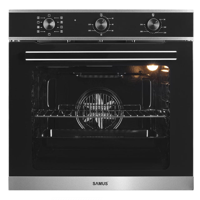 Samus Pachet built in Pachet Built-In Samus SC628GX9+PSG-64SB | Plita Gaz 4 Arzatoare, Cuptor Electric Multifunctional