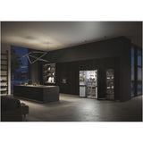 HAIER Side by side Cube Haier, 586 l, Total No Frost, Big Touch Display, Web browser, Switch zone, My Smart Home, Super Cooling, Super Freezing, My food Locator, My Inventory system, Clasa F, H 190 cm, Negru