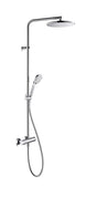 Duravit Sistem de dus Duravit, B.1 shower system with thermostatic mixer, termostat, aparenta, cartus ceramic, dus fix 250mm, crom
