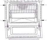 Cuptor Incorporabil Samus SC621G4 | Clasa A, 2000W, 81L, 59.8x57.7x59.8cm