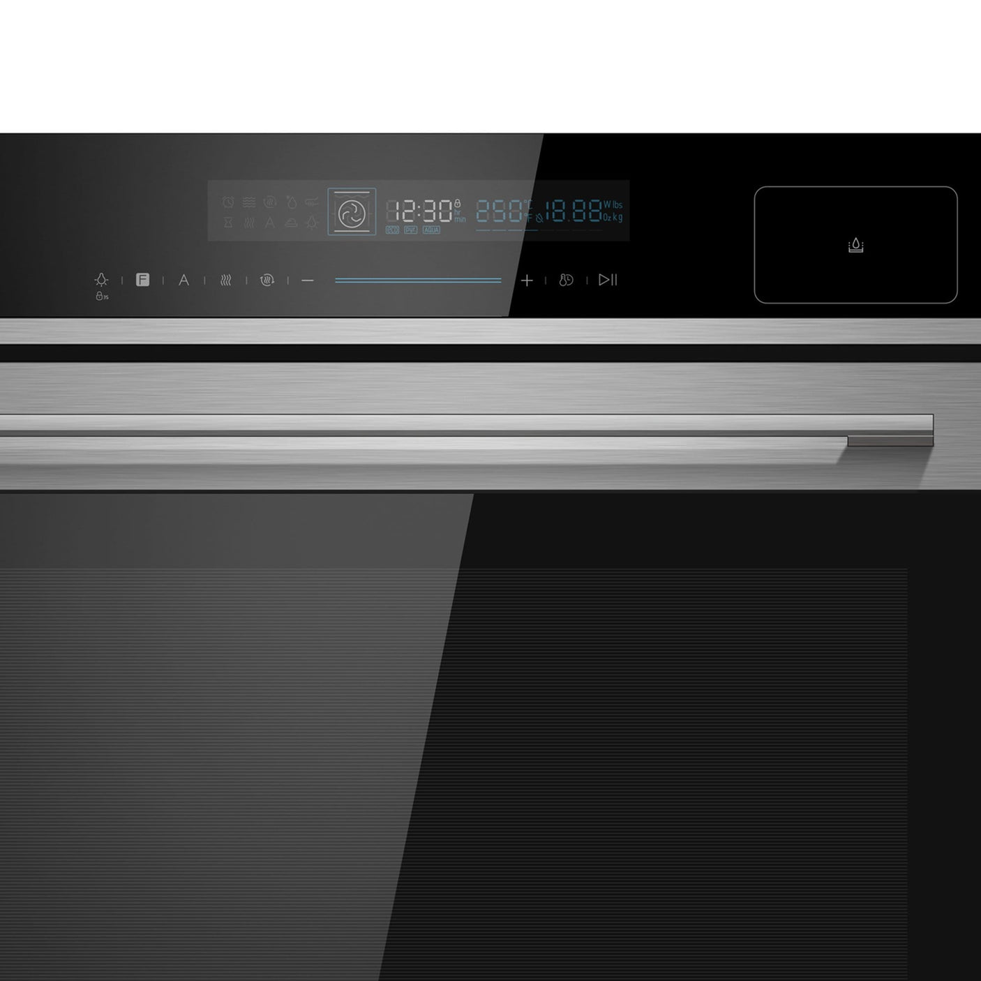 Master Kitchen Cuptor multifunctional  cu abur Master Kitchen,  gama Edge, Display Electronic, Volum 72 l, Coacere pe 3 nivele, 14 functii de gatire, SteamBake, 3 cicluri de abur (25%, 50%, 75%), Rezervor de 1.1 L, Sonda masurare temperatura, Temperaturi coacere 50°-250
