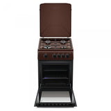 Aragaz Samus SM561MBS | 4 Arzatoare Gaz, Cuptor Gaz, Geam Dublu, Maro, 50x63x86cm