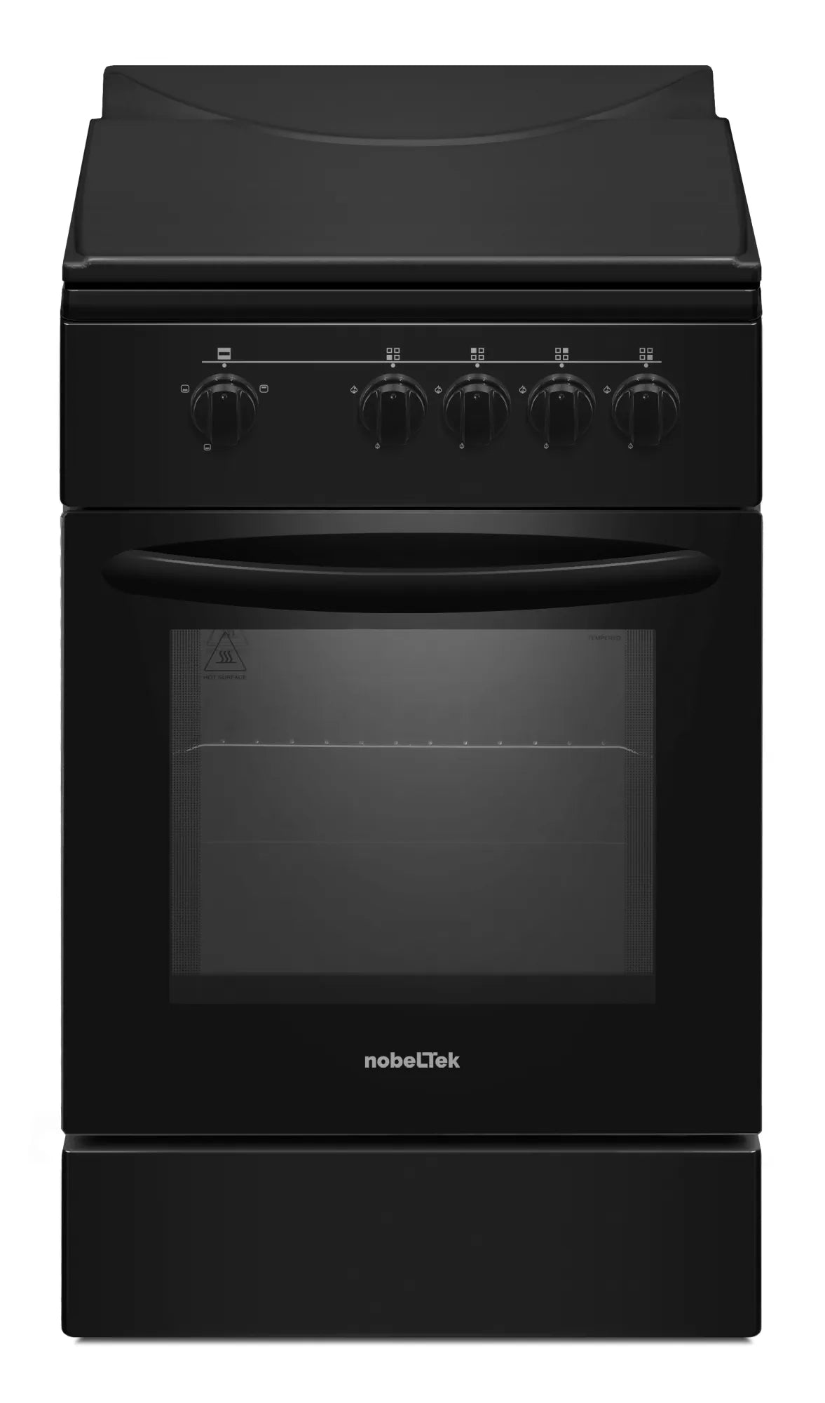 NobeLTek Cooking Aragaz Nobeltek, 50x50, plita gaz, cuptor gaz, siguranta plita si cuptor, echipat cu diuze GPL, diuze GN de schimb, capac tabla, negru