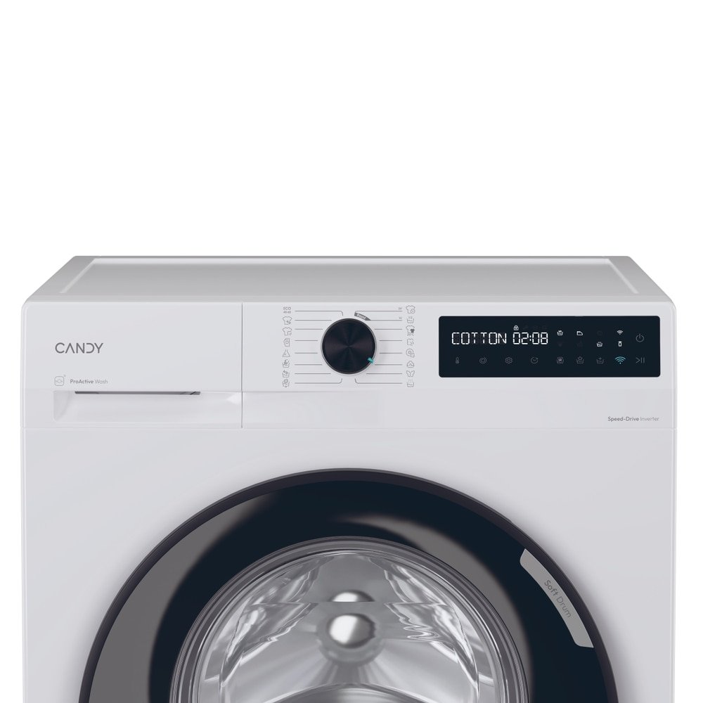 Masina de spalat Candy BR 410B8-S | 8kg, 1400 RPM, A-10%, Inverter, WiFi, Alba, 59.5x60.1x85cm