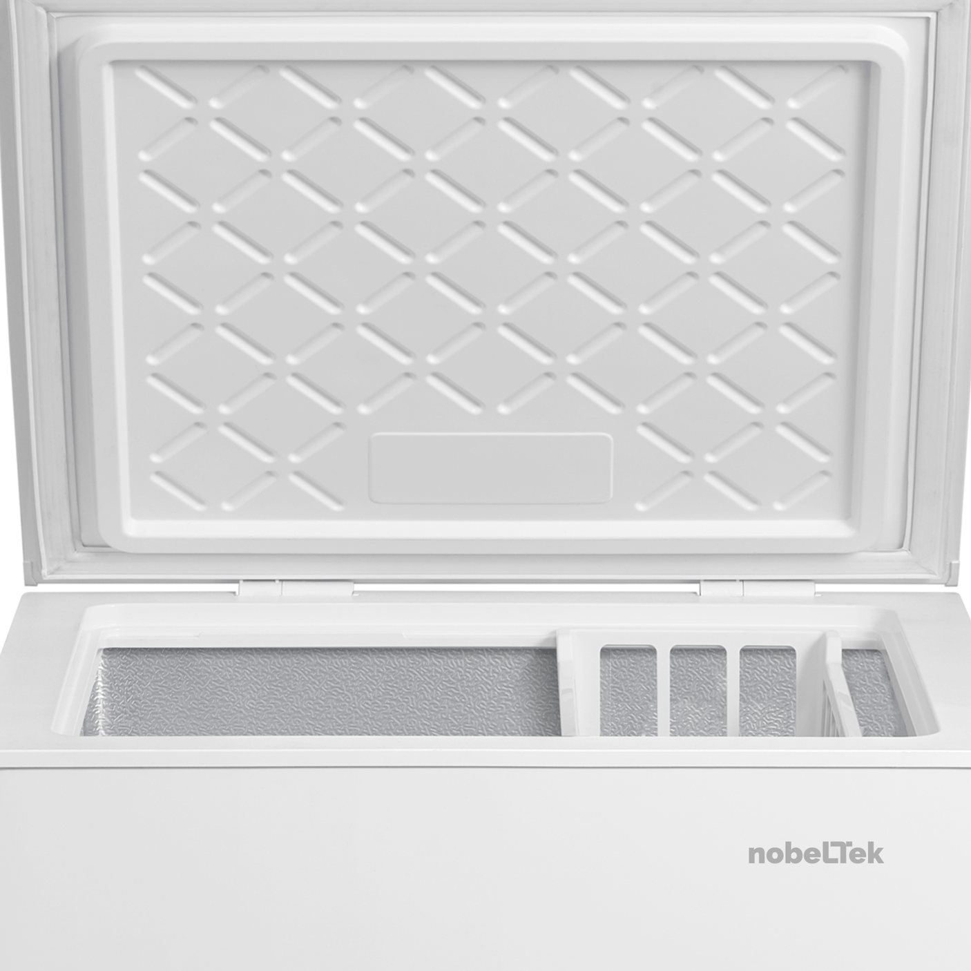 Nobeltek Lada frigorifica Lada frigorifica Nobeltek NCF-143E | 142L, Clasa E, Conversie Frigider/Congelator, LED, Alb, 60x56x85cm