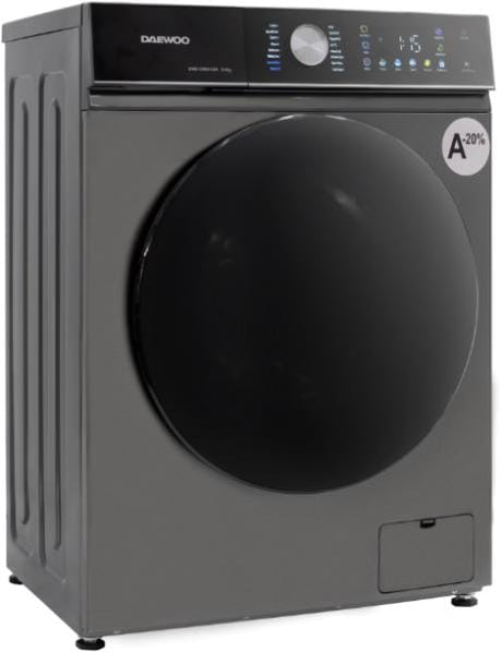 Daewoo Masina de spalat rufe Masina de spalat rufe Daewoo DWD-CS8014SK | 8kg, 1400RPM, A-30%, Inverter, Silver