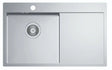 PC-Doc.ro Baterie chiuveta Pachet Chiuveta Bucatarie Alveus Quarto 30 + Baterie Tonia 1124384+1129055 | Inox, Cuva Stanga, Finisaj Periat