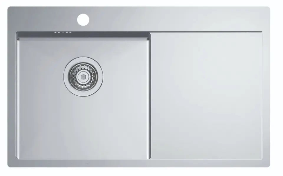 PC-Doc.ro Baterie chiuveta Pachet Chiuveta Bucatarie Alveus Quarto 30 + Baterie Tonia 1124384+1129055 | Inox, Cuva Stanga, Finisaj Periat