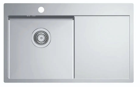 PC-Doc.ro Baterie chiuveta Pachet Chiuveta Bucatarie Alveus Quarto 30 + Baterie Tonia 1124384+1129055 | Inox, Cuva Stanga, Finisaj Periat