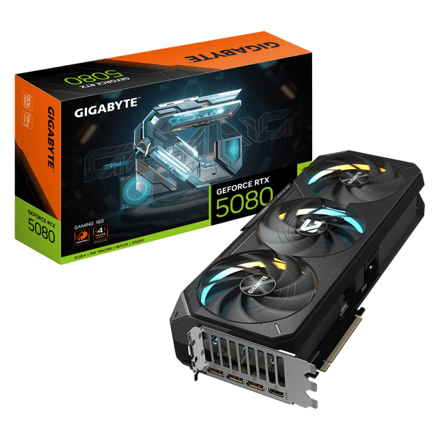 GIGABYTE Placa video Gigabyte GEFORCE RTX 5080 GAMING  16G GDDR7