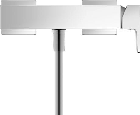 Duravit Baterie dus Duravit, Manhattan single lever shower mixer exposed installation, monocomanda, aparenta, cartus ceramic, levier lateral, crom