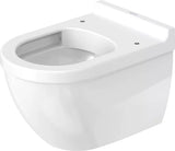 Duravit Vas wc Duravit, Toilet wall mounted 54 cm Starck 3 white, washdown, Durafix, rimless, suspendat, evacuare orizontala, fara capac (0063810000, 0063890000), alb