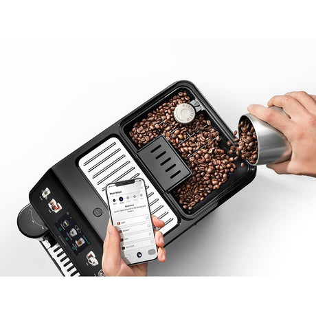 DELONGHI Expressor automat Delonghi Eletta Explore ECAM450.65.S EX:4, Cold Brew, Cold Extraction, Wi-fi, +50 Bauturi, tactil, Bean Adapt