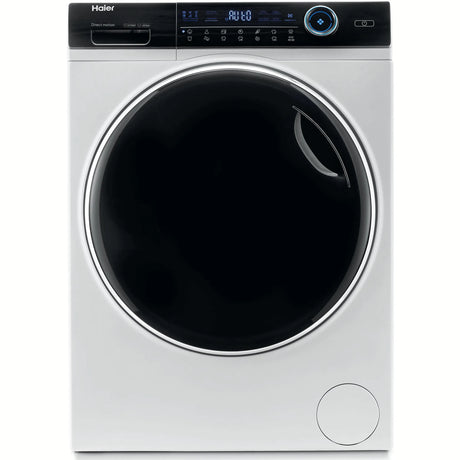 HAIER Masina de spalat cu uscator Haier, Motor Direct Motion, 12+8 kg, clasa A (spalare), 1400 rpm, iRefresh, ABT,  Drum light, Dual Spray, Pillow Drum, display Led cu Touch control, Smart Detecting, alba - usa neagra