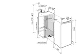 Liebherr Frigider incorporabil Liebherr IRBd 4570 Peak, 224 L, Clasa D, BioFresh, SuperCool, H 139.5 cm, Alb
