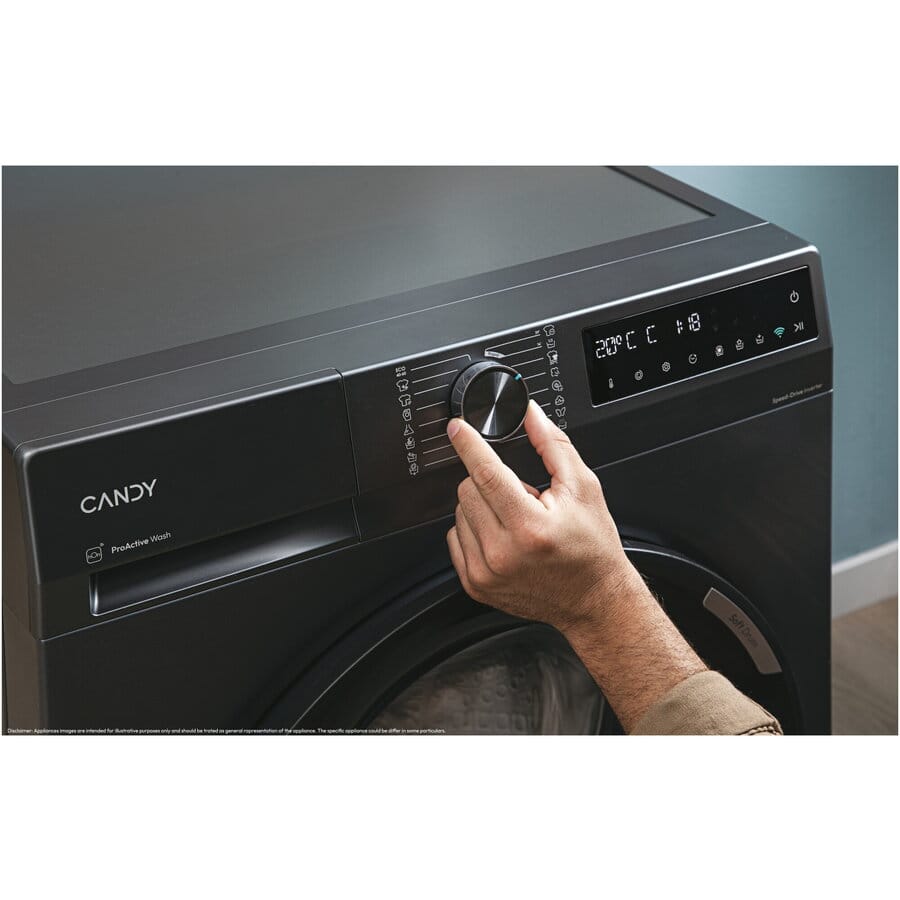 Candy Masina de spalat rufe Masina de spalat rufe Candy BR 410B8G-S | 10kg, 1400rpm, Clasa A, WiFi, 59.5x60.1x85cm