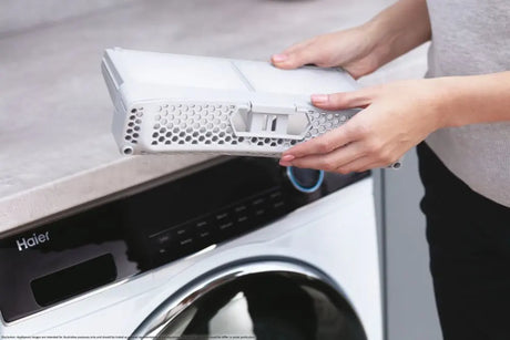 Haier Uscator de rufe Uscator de rufe Haier HD90-A3959-S | 9kg, Pompa de caldura, Inverter, Wi-Fi, A+++, 59.5x67.5x84.5cm