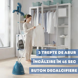 Daewoo SDA Aparat de calcat vertical Aparat de Călcat Vertical Daewoo DGS175 | 1750W, Rezervor 2.5L, Placă Inox, Albastru