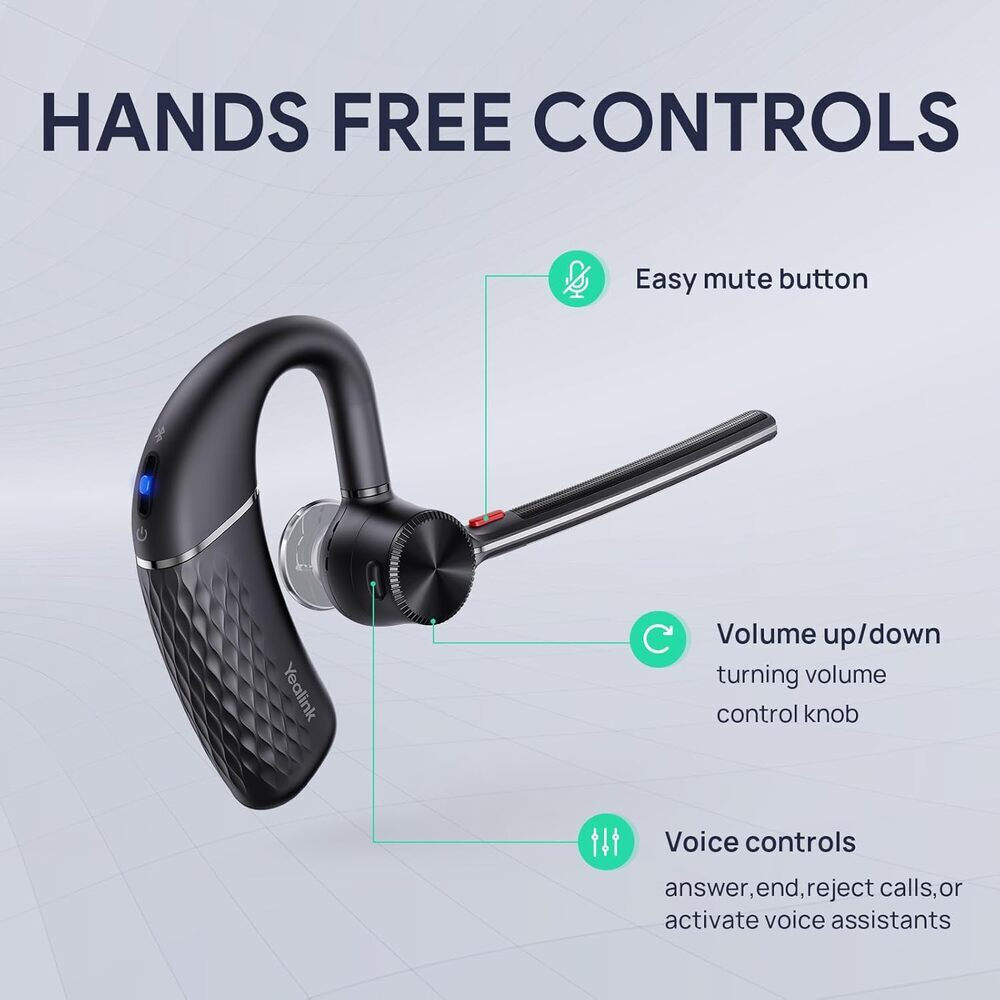 Casca Bluetooth Yealink BH71 Pro 1208709 | Mono, USB-C/A, Noise Cancelling, Negru