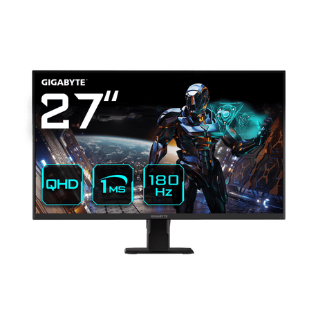 GIGABYTE Gigabyte Monitor Gaming 27" SS IPS GS27QA, Non-glare, Rezolutie: 2560 x 1440(QHD), Luminozitate: 300 cd/m2, Contrast: 1000:1, Unghi vizualizare: 178°(H)/178°(V), Culori: 16.7M, Timp raspuns: 1ms, Refr