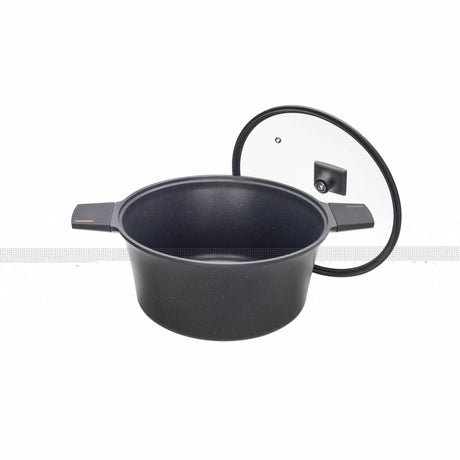 NeoKlein Oala Oala NeoKlein PHHO-CS24 | 24cm, Inductie, Capac Sticla, Neagra