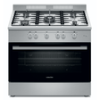 NobeLTek Cooking Aragaz Aragaz Nobeltek NLT SP6903IX/FG1 | 60x90cm, 5 Arzatoare Gaz, Cuptor Gaz 102L, Inox, 90x59.5x88cm