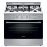 NobeLTek Cooking Aragaz Aragaz Nobeltek NLT SP6903IX/FG1 | 60x90cm, 5 Arzatoare Gaz, Cuptor Gaz 102L, Inox, 90x59.5x88cm