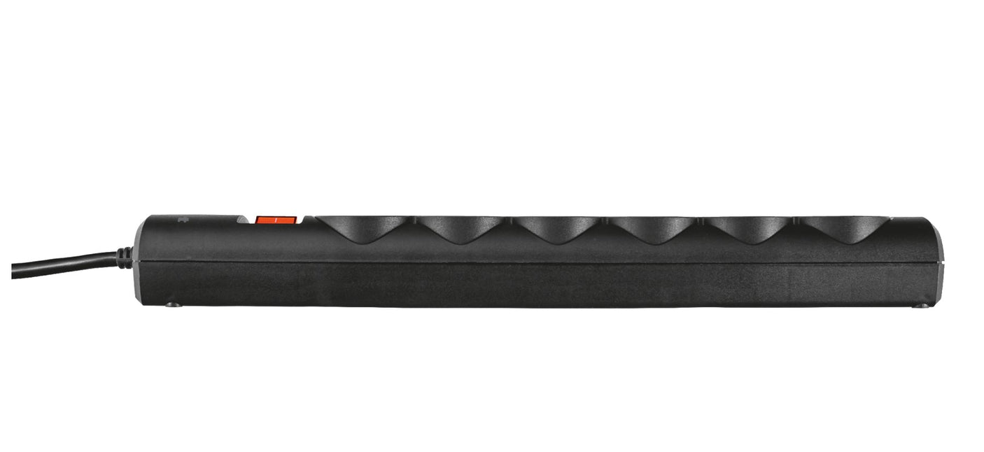 Prelungitor Trust 21059 | 6 Prize, Protectie Supratensiune, Negru