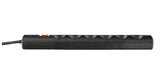 Prelungitor Trust 21059 | 6 Prize, Protectie Supratensiune, Negru