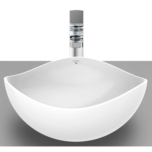 Roca Lavoar baie Lavoar Roca Ohtake A327A15000 | 37.5cm, Rotund Asimetric, Montare Blat, Alb