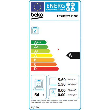 Beko Aragaz Aragaz Beko FBSHT62111GX | 4 Arzatoare, Aprindere Electrica, Grill, Rotisor, Inox, 60x60x85cm