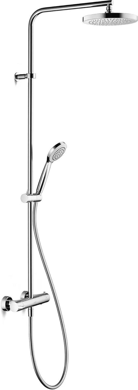 Duravit Sistem de dus Duravit, B.2 shower system with thermostatic mixer, termostat, aparenta, cartus ceramic, dus fix 250mm, crom