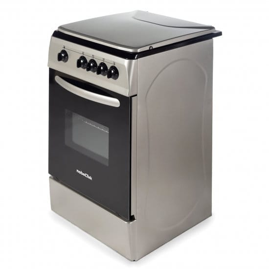 NobeLTek Cooking Aragaz Aragaz Nobeltek NLT 5601S/G1 | 50x60cm, Gaz, GPL+GN, Argintiu, 50x60x85cm