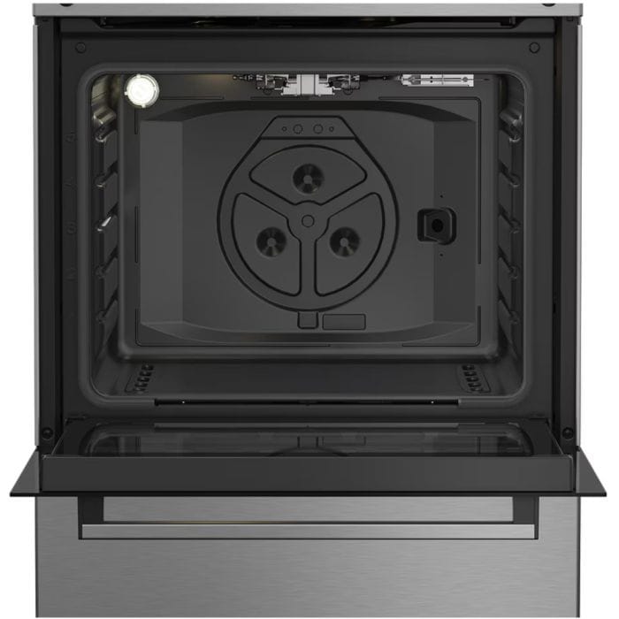 Beko Aragaz Aragaz Beko FBSHT62111GX | 4 Arzatoare, Aprindere Electrica, Grill, Rotisor, Inox, 60x60x85cm