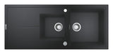 Grohe Chiuveta bucatarie Chiuveta Grohe K400 31643AP0 | 116x50cm, 2 Boluri, Granit Negru