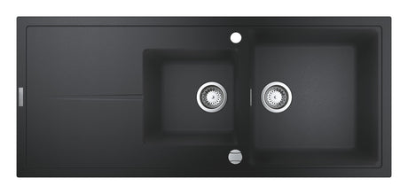 Grohe Chiuveta bucatarie Chiuveta Grohe K400 31643AP0 | 116x50cm, 2 Boluri, Granit Negru