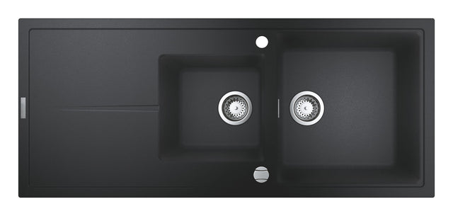Grohe Chiuveta bucatarie Chiuveta Grohe K400 31643AP0 | 116x50cm, 2 Boluri, Granit Negru