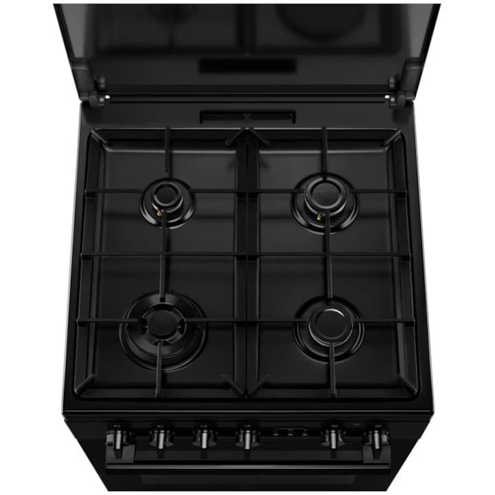 ELECTROLUX Aragaz ELECTROLUX, mixt, SteamBake, 4 arzatoare, Gaz + Electric, L 60 cm, Grill, negru