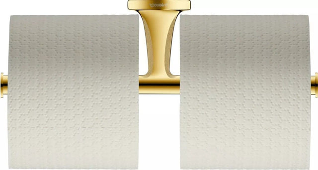 Duravit Accesorii baie Suport Hartie Igienica Duravit 0099383400 | Dublu, Auriu Lucios, Montare Perete
