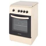 NobeLTek Cooking Aragaz Nobeltek, 50x60, plita si cuptor pe gaz, siguranta plita si cuptor, echipat cu diuze GPL, diuze GN de schimb, capac tabla, bej