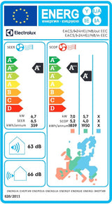 Electrolux Aparat aer conditionat Aparat de aer conditionat Electrolux EACS/I-24HEJ, 24000BTU, Clasa A++/A+++, Inverter, Incalzire, R32, 4-way swing, Air Flow, WiFi, Valve Cover, Tricolor filter, Silver ION filter, Cold Plasma, Heating Belt, I Feel