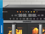Daewoo Air Fryer Friteuza Daewoo DAF2X1100LRB | 2x5L, 2x1100W, 8 Programe, 80-200°C