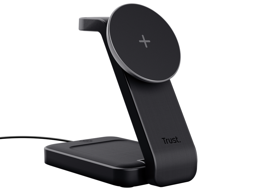 Suport Trust de incarcare magnetica wirelss  pentru  iPhone, Apple Watch si AirPods